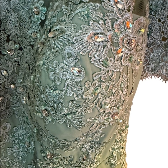 Lover Kiss Women’s Long Elegant Dress – Mint Green – Maxi Formal. Size XXL - Picture 5 of 14